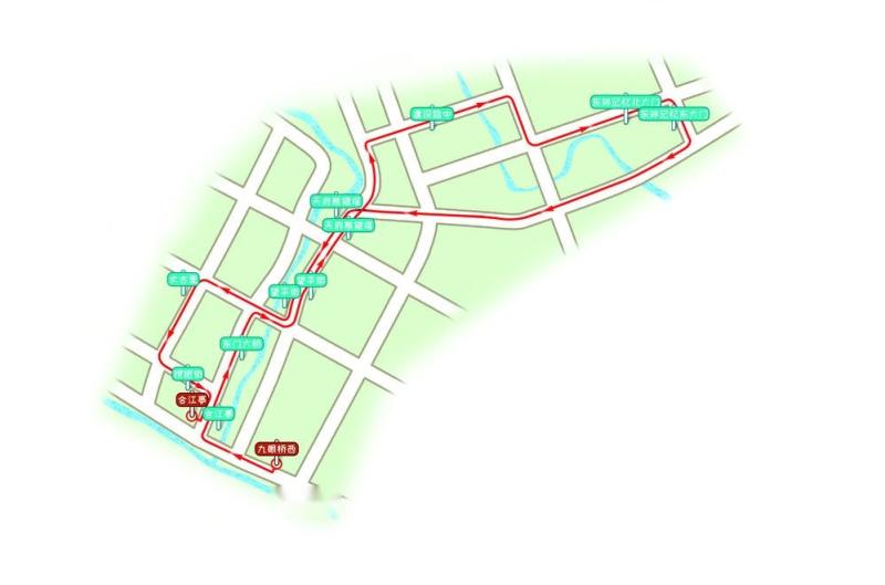 夜游观光1线路线图