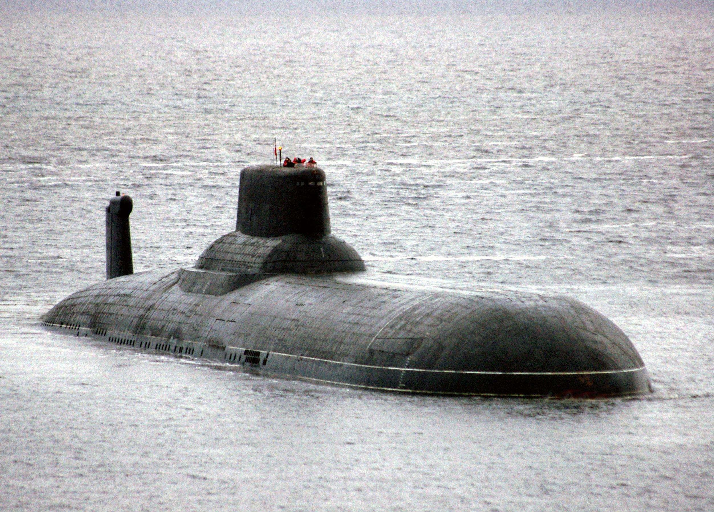 台风级核潜艇照片图片