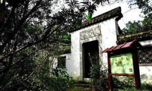 通往厉杭二公祠之径，杂草丛生