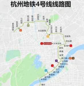 杭州地铁4号线规划图图片