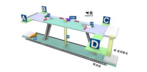 天宫院站站内立体图