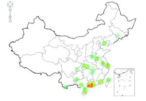 图库照片分布图
