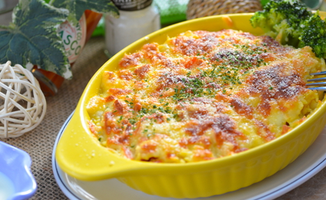 咖喱海鲜芝士烤饭