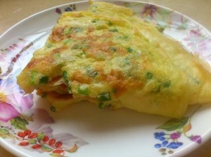 葱花鸡蛋饼