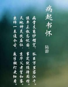 病起书怀出师一表通古今用了什么样的表现手法夜半挑灯更细看用了什么