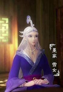 万里长城雪女
