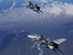 中国空军歼-8Ⅱ战斗机巡航
