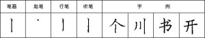 垂露竖的写法