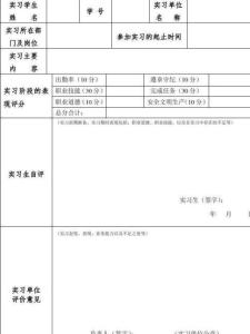 实习鉴定