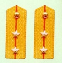 武警中尉常服肩章(1988—2007)