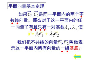 平面向量基本定理