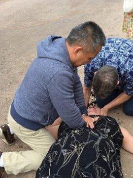 救人现场