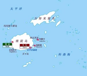 斐济地图