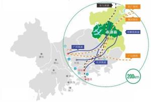 东源县交通区位示意图