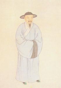 清代叶衍兰作《赵孟頫彩像》