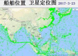 大量船舶通过此海峡