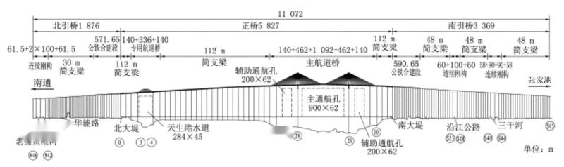 大桥跨度布置图