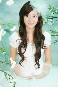 清纯的新娘妆