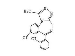 三唑仑片分子结构