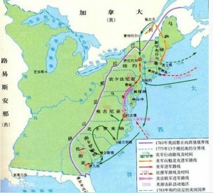 北美独立战争态势图