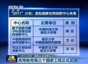 国家工程——&quot;2011计划&quot;