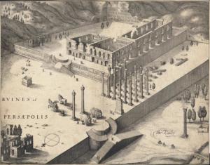波斯波利斯遗址布局，Wenceslaus Hollar作