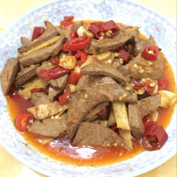 酸辣猪肝