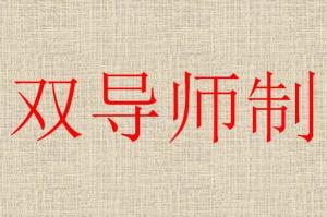 双导师制 - 搜狗百科