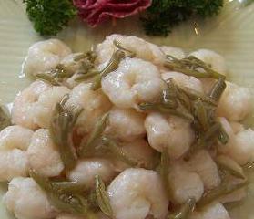 虾仁拌莼菜