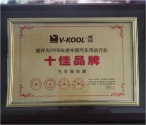 威固企业荣誉2008年