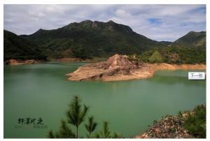 坪溪水库 双髻娘山 坪溪观茶亭