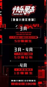 《2017快乐男声》赛制海报