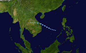 热带风暴雷伊 路径图