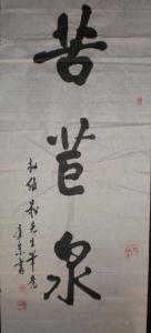李建东拟蒋维崧先生笔意书写的“苦苣泉”