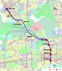 深圳地铁6号线路线图