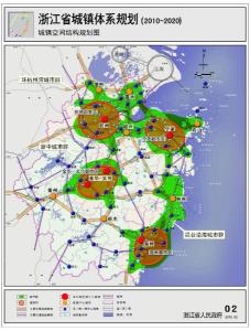 浙江省城镇体系规划图纸
