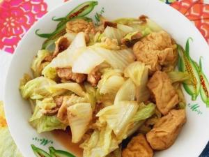 白菜炒豆腐