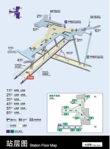 4号线与12号线大连路站层图