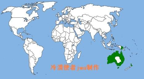 沙大袋鼠——分布图