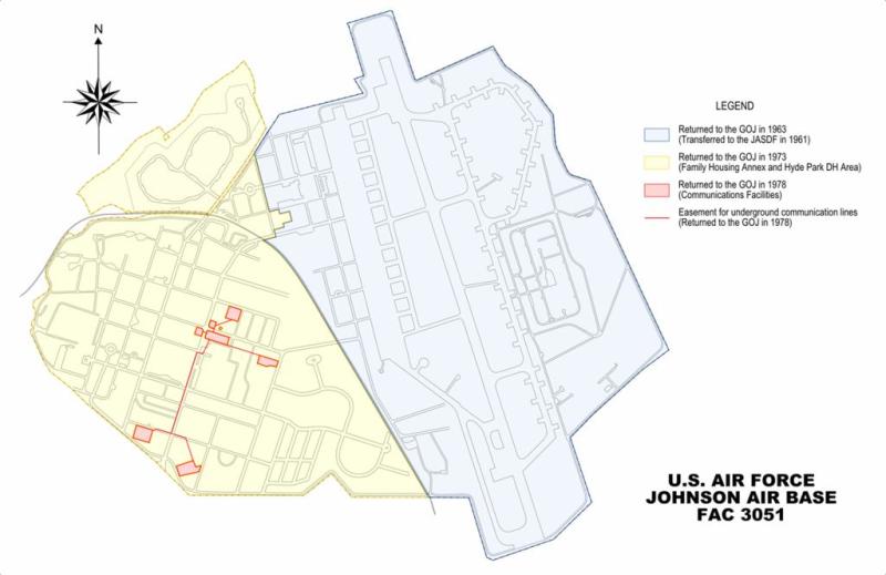 入间基地/强森基地平面图