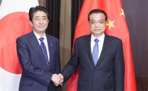 安倍与中国总理李克强