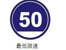 最低限速标志