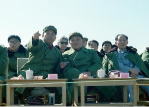 1981年，华北大阅兵，邓小平、胡耀邦