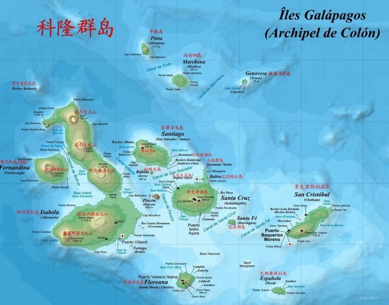 科隆群岛地图