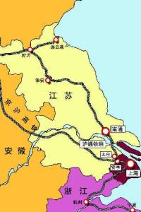 沪通铁路规划过江方案之一