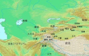 西元前1世纪西域诸国位置