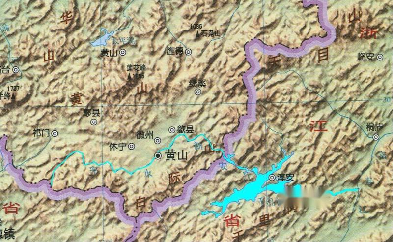 新安江干流走向