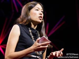 张彤禾在TED演讲中