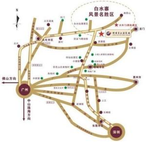 锦绣香江温泉城交通线路图