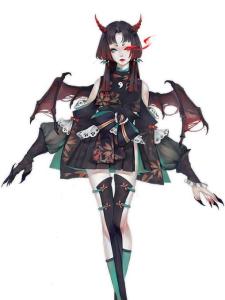 紫裘碧染